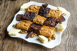 Postres-con-chocolate-trilogia-de-brownies